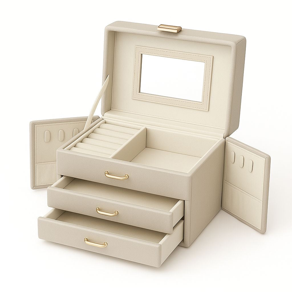 Eleganter Schmuckkoffer mit viel Stauraum – stilvoll, sicher, smart