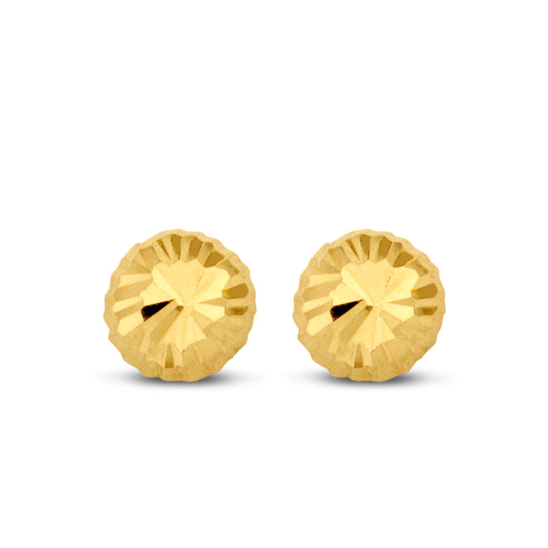 Ohrstecker Halbkugel 3mm diamantiert Gold 585/000