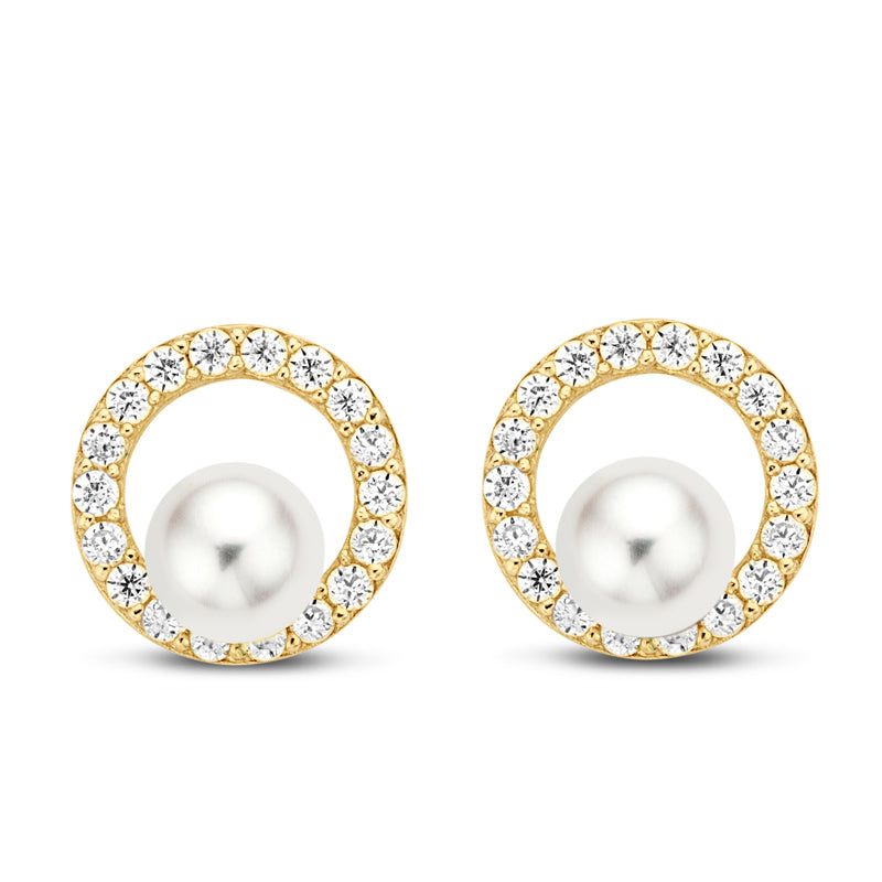 Ohrstecker SWZP/Zirkonia Gold 585/000