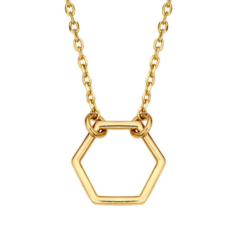 Collier Hexagon Gold 585/000