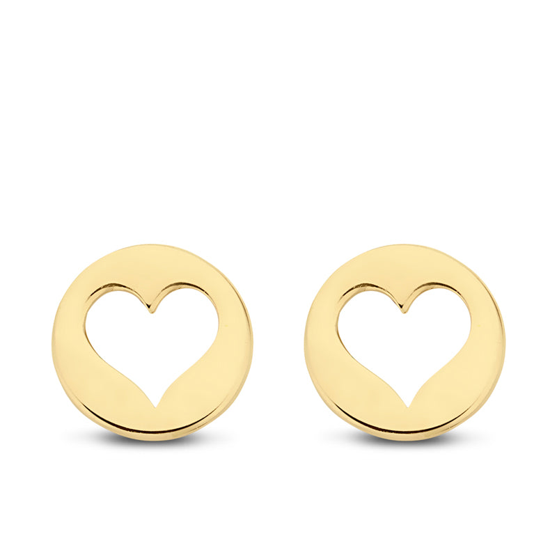 Ohrstecker Dot/Herz Gold 585/000