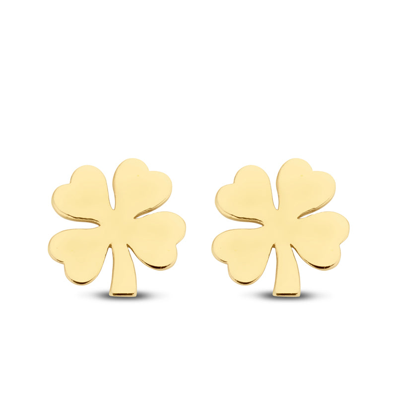Ohrstecker Kleeblatt Gold 585/000