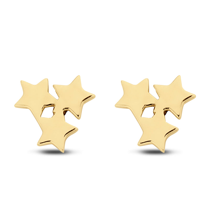 Ohrstecker Sterne Gold 585/000