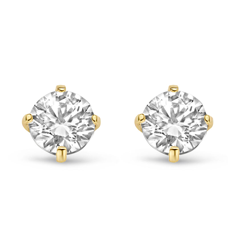 Ohrstecker Zirkonia 5mm Gold 585/000