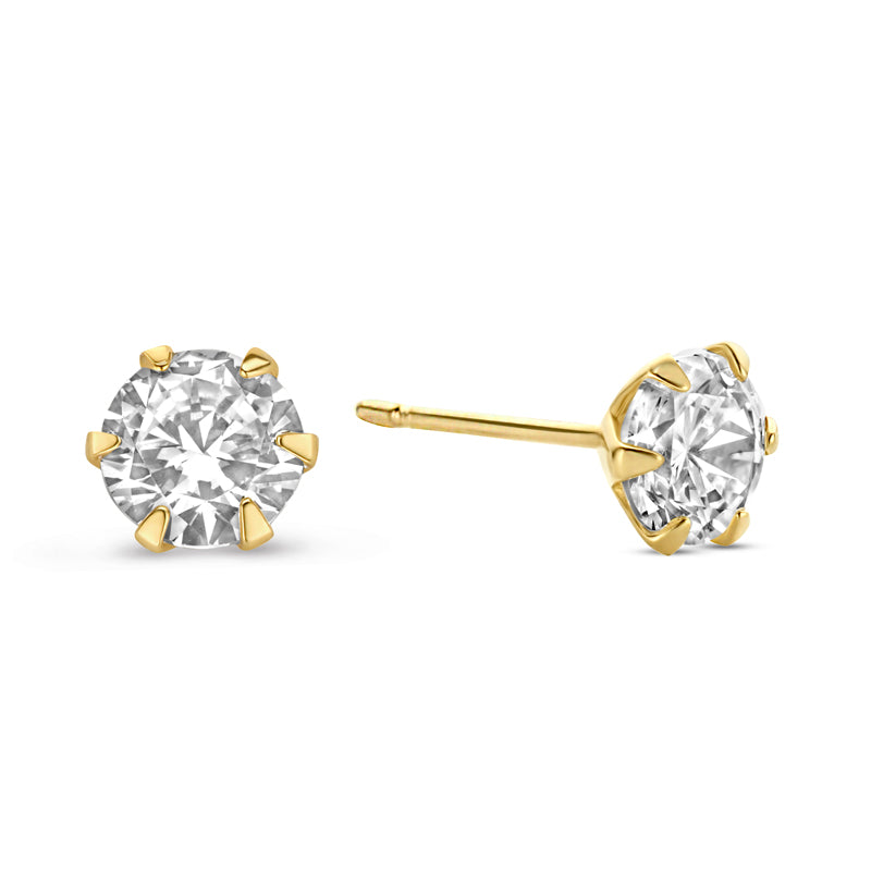 Ohrstecker Zirkonia 3mm Gold 585/000