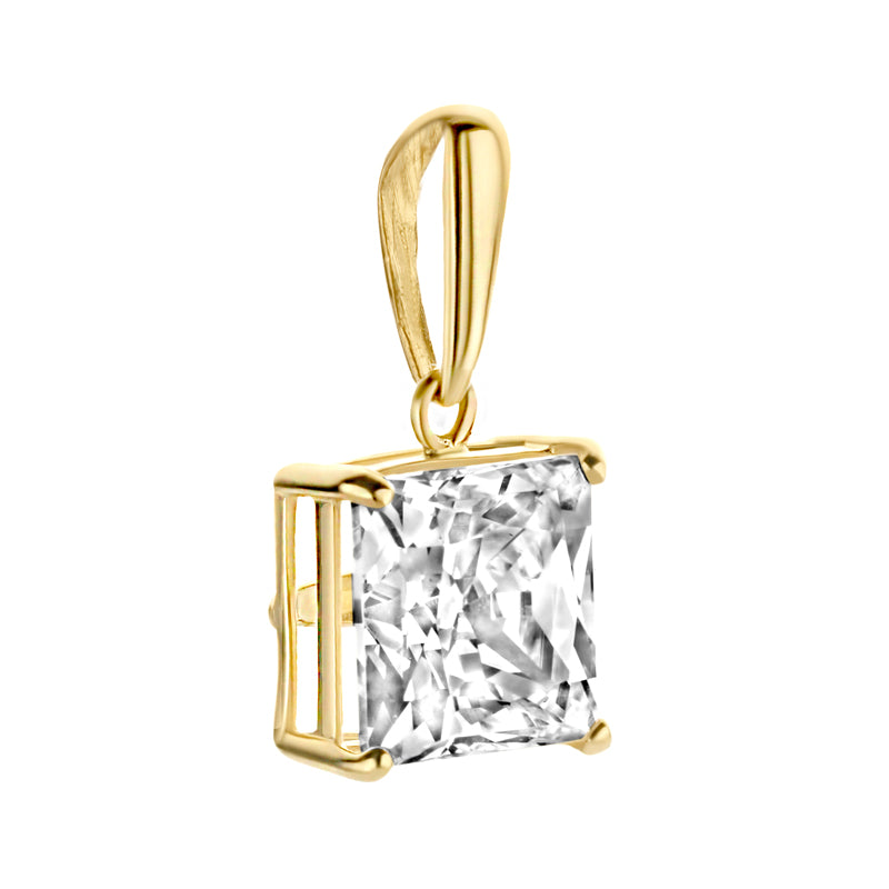 Anhänger Zirkonia 6x6mm Gold 585/000