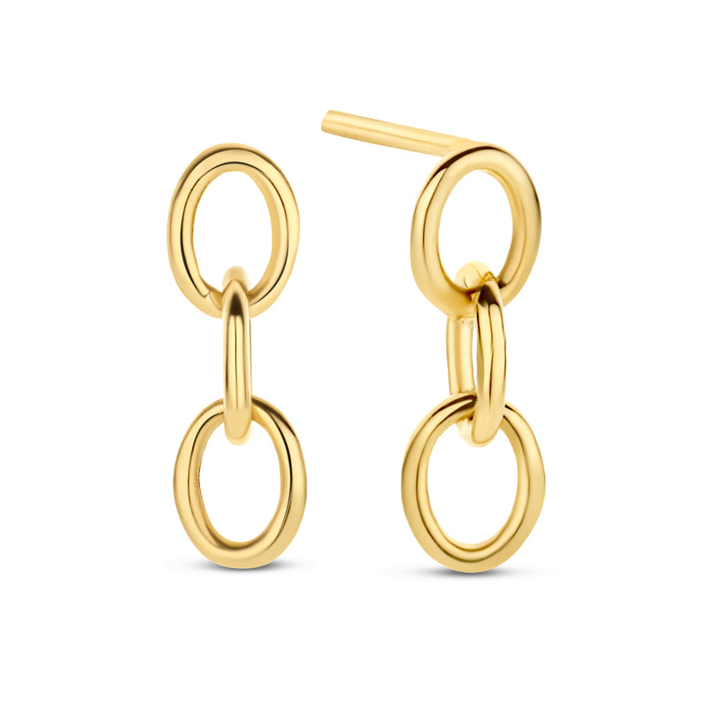 Ohrstecker 3 Glieder Gold 585/000