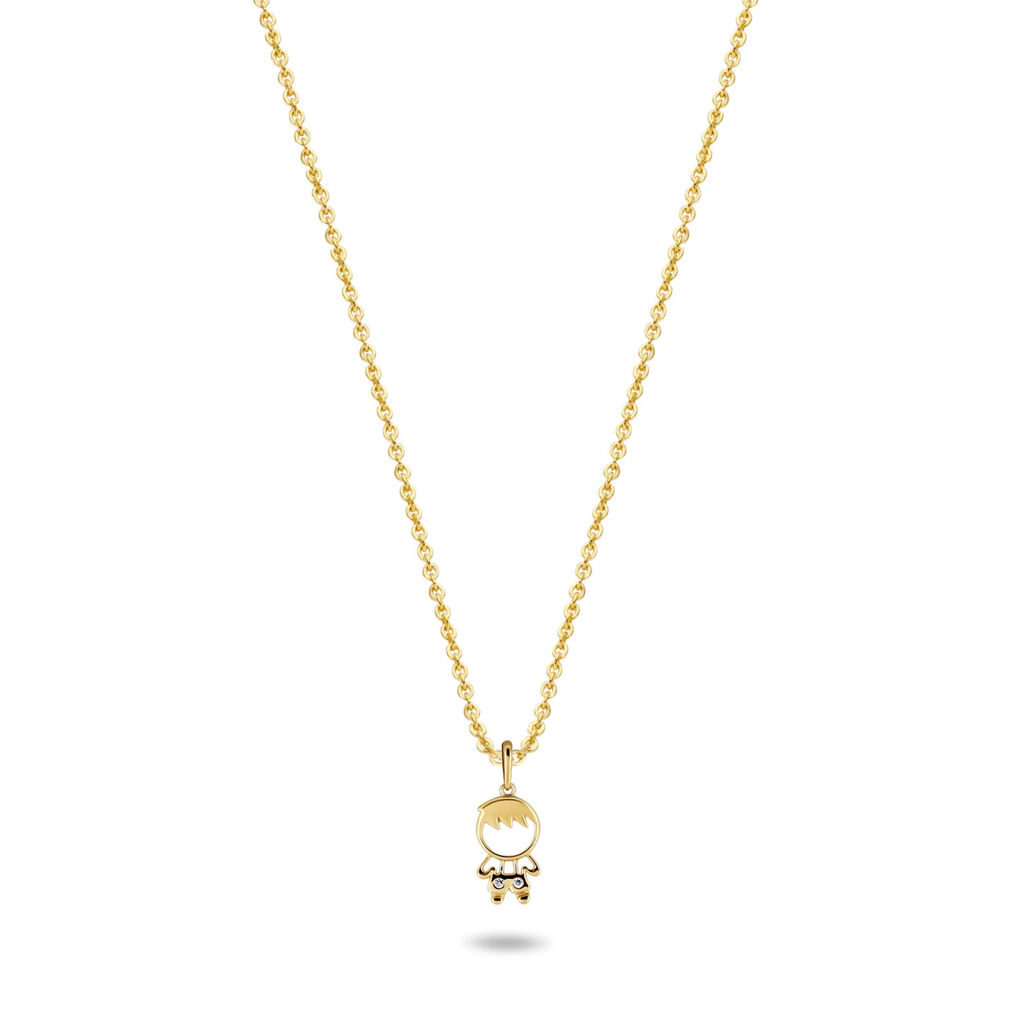 Collier Boy mit Zirkonia Gold 585/000