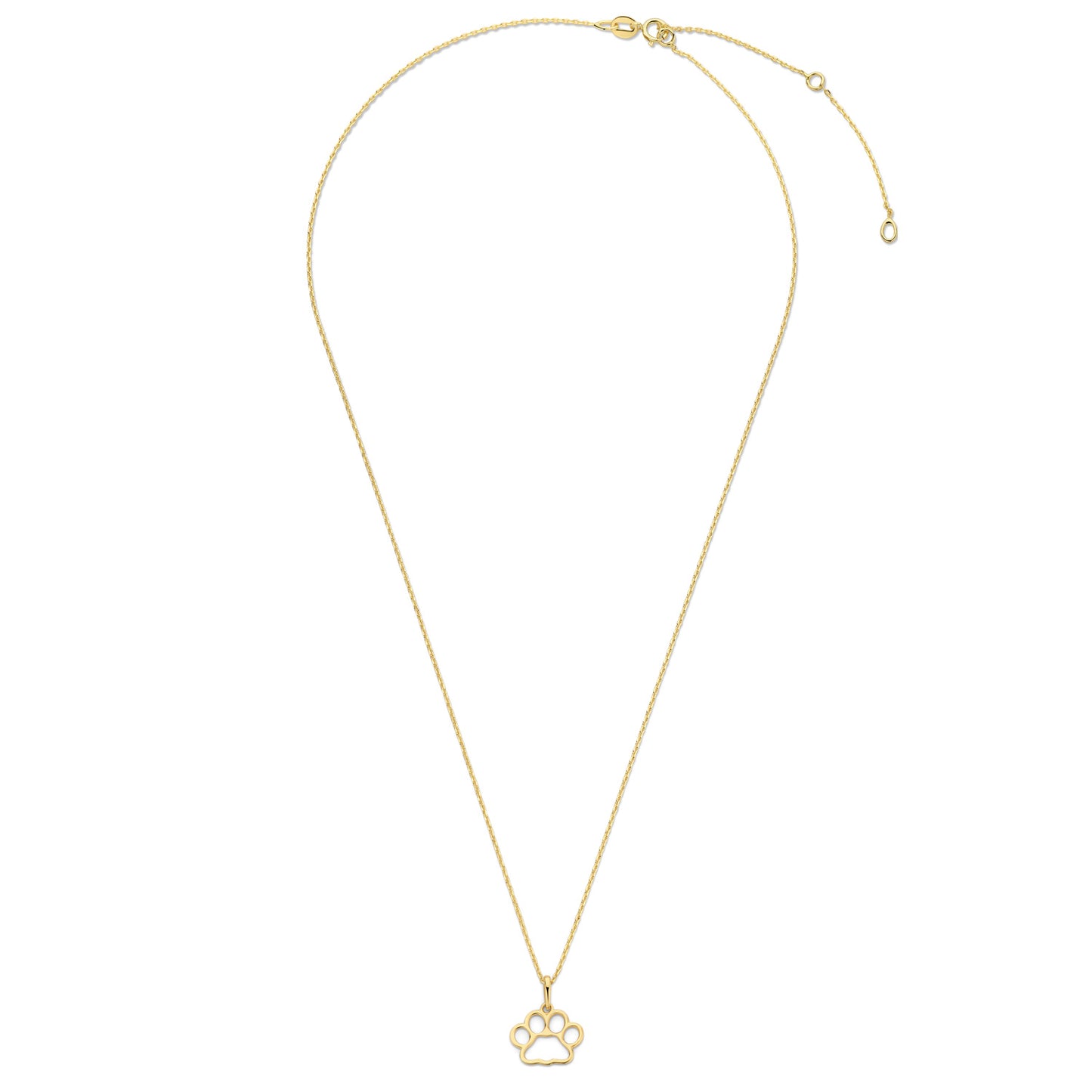 Collier mit Anhänger Hundepfote Gold 585/000