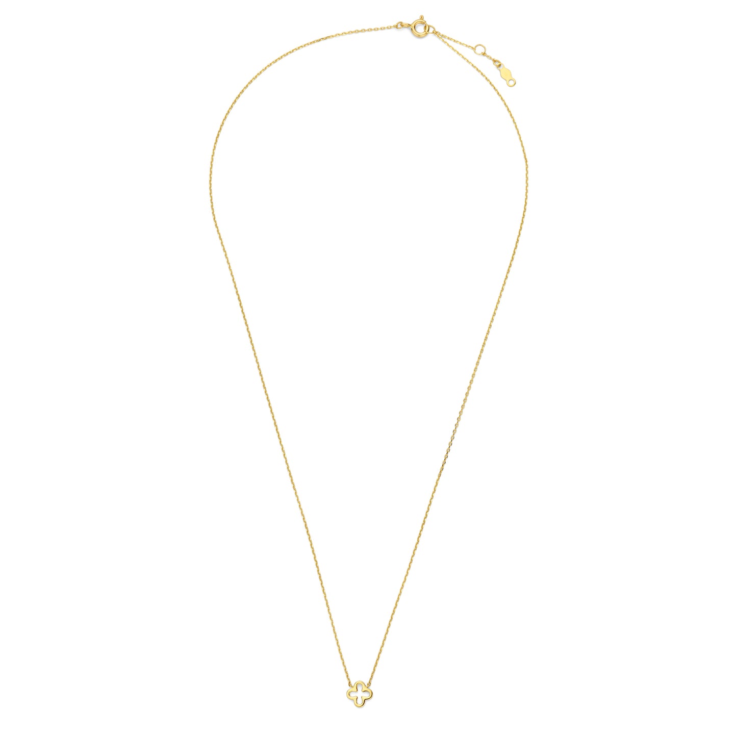 Collier mit Anhänger Klee Gold 585/000