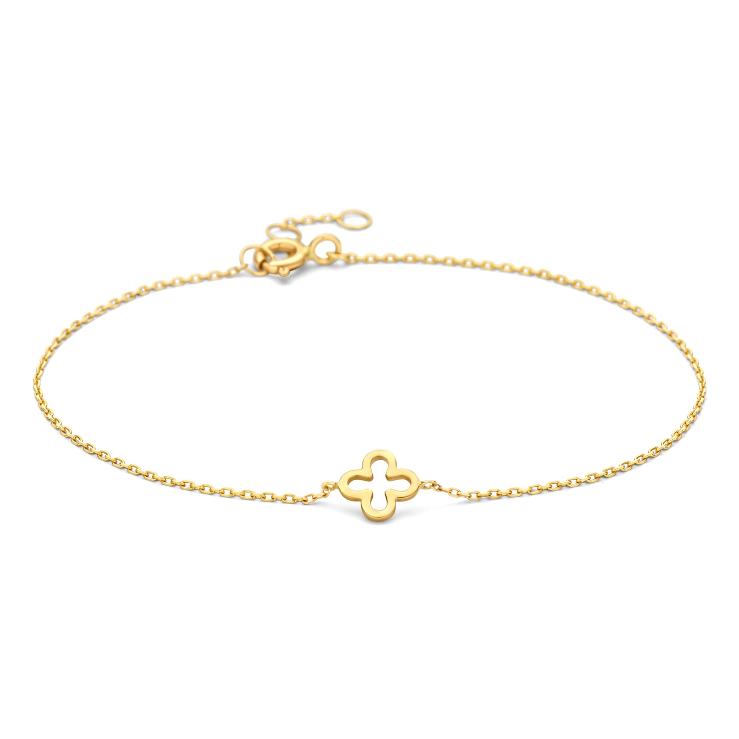 Armband mit Anhänger Klee Gold 585/000