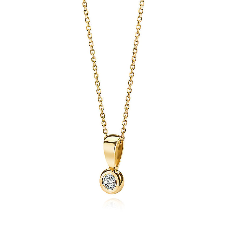 Lovebird Collier mit Brillant 0.05 ct. Gold 585/000