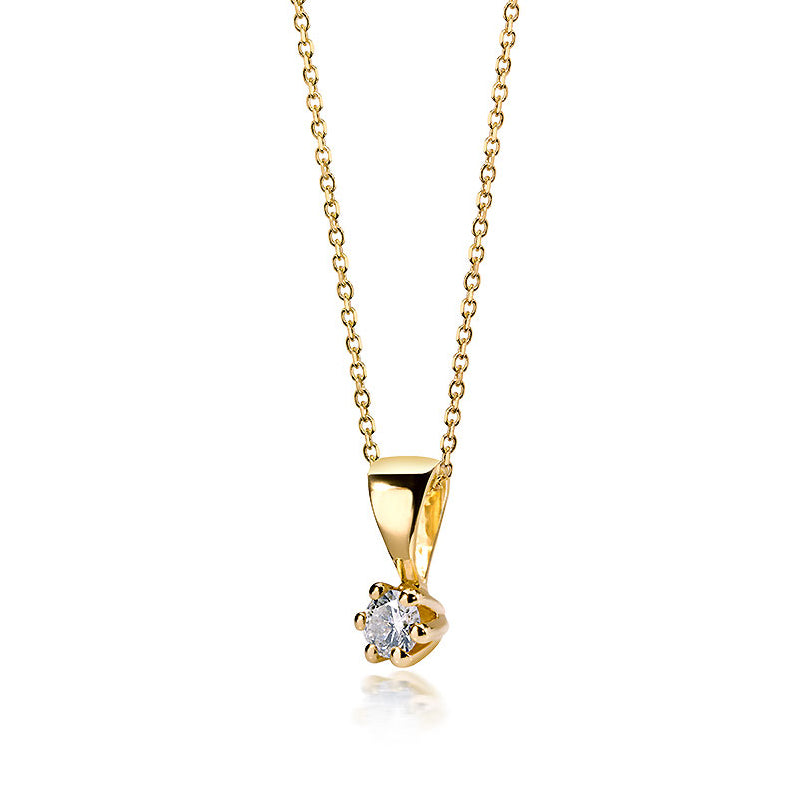 Lovebird Collier mit Brillant 0.05 ct. Gold 585/000