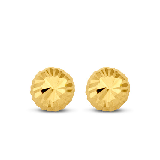 Ohrstecker Halbkugel 3mm diamantiert Gold 585/000