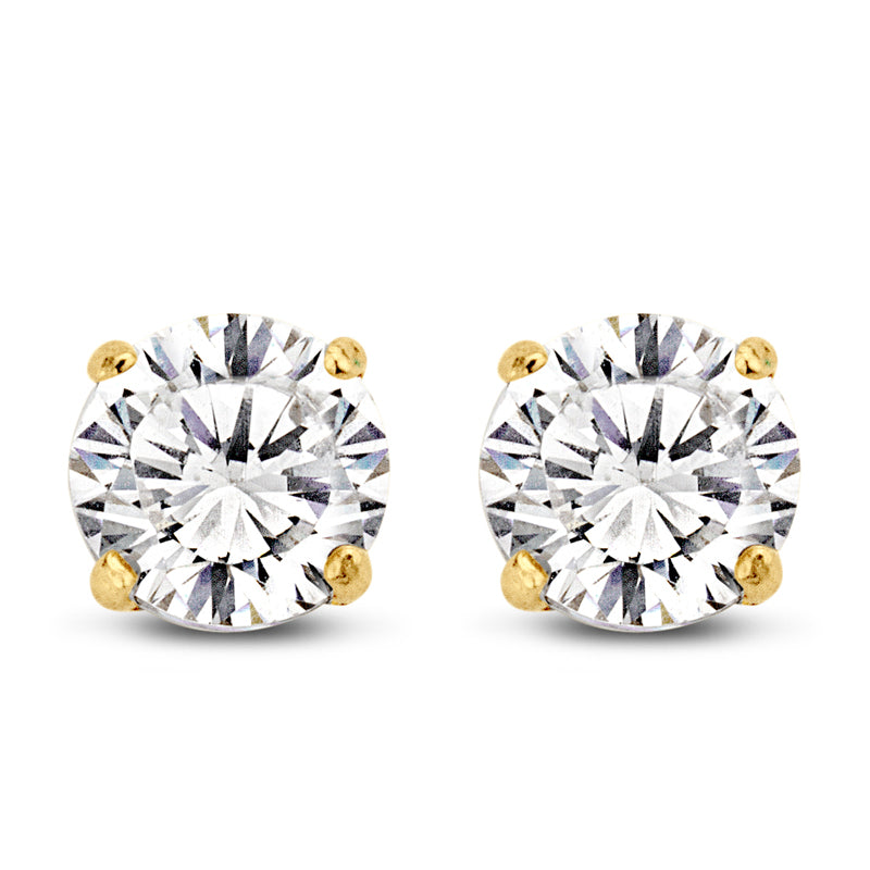 Ohrstecker Zirkonia 4mm Gold 585/000