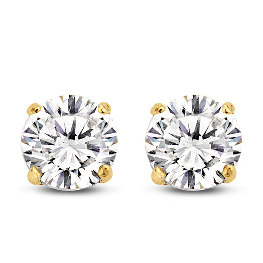 Ohrstecker Zirkonia 4mm Gold 585/000