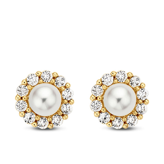 Ohrstecker SWZP/Zirkonia Gold 585/000