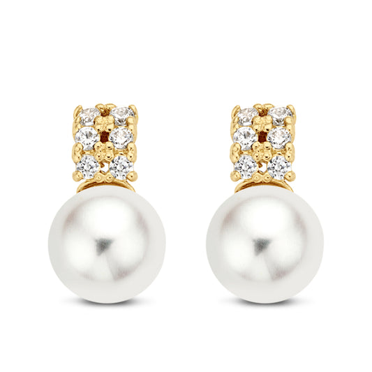 Ohrstecker SWZP/Zirkonia Gold 585/000