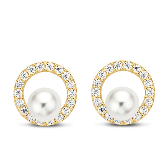 Ohrstecker SWZP/Zirkonia Gold 585/000