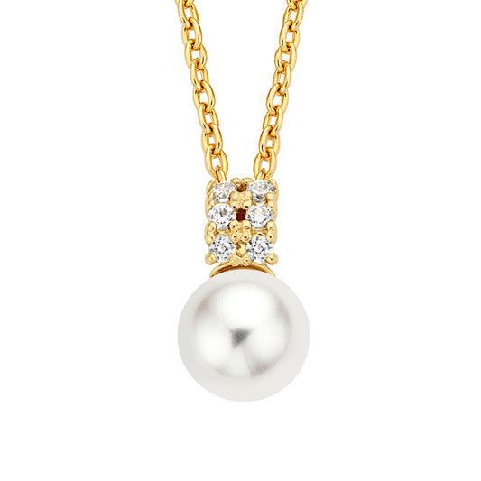 Collier mit SWZP/Zirkonia Gold 585/000