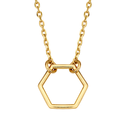 Collier Hexagon Gold 585/000