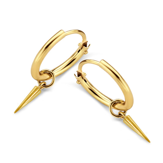 Creolen mit Anhänger Kegel Gold 585/000