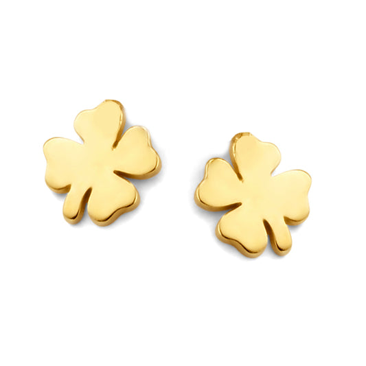 Ohrstecker Kleeblatt Gold 585/000