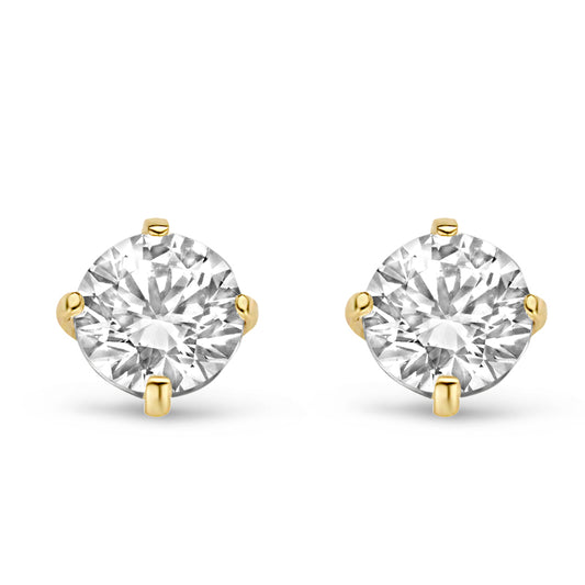 Ohrstecker Zirkonia 5mm Gold 585/000