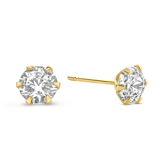 Ohrstecker Zirkonia 3mm Gold 585/000