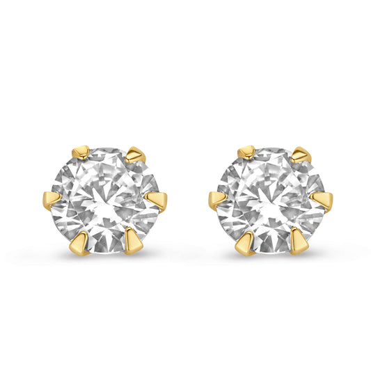 Ohrstecker Zirkonia 5mm Gold 585/000