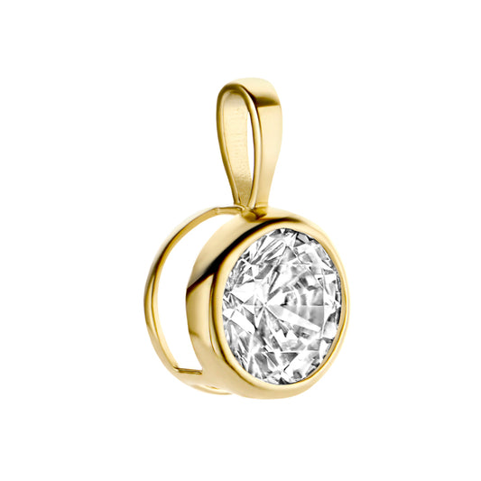 Anhänger Zirkonia Ø 6mm Gold 585/000