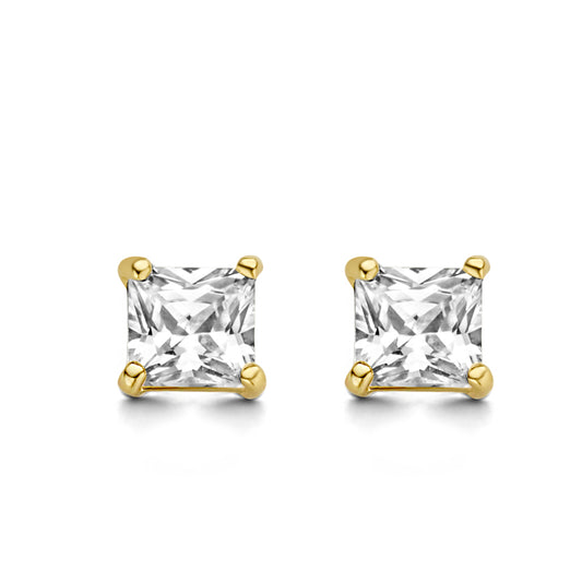 Ohrstecker Zirkonia 3x3mm Gold 585/000