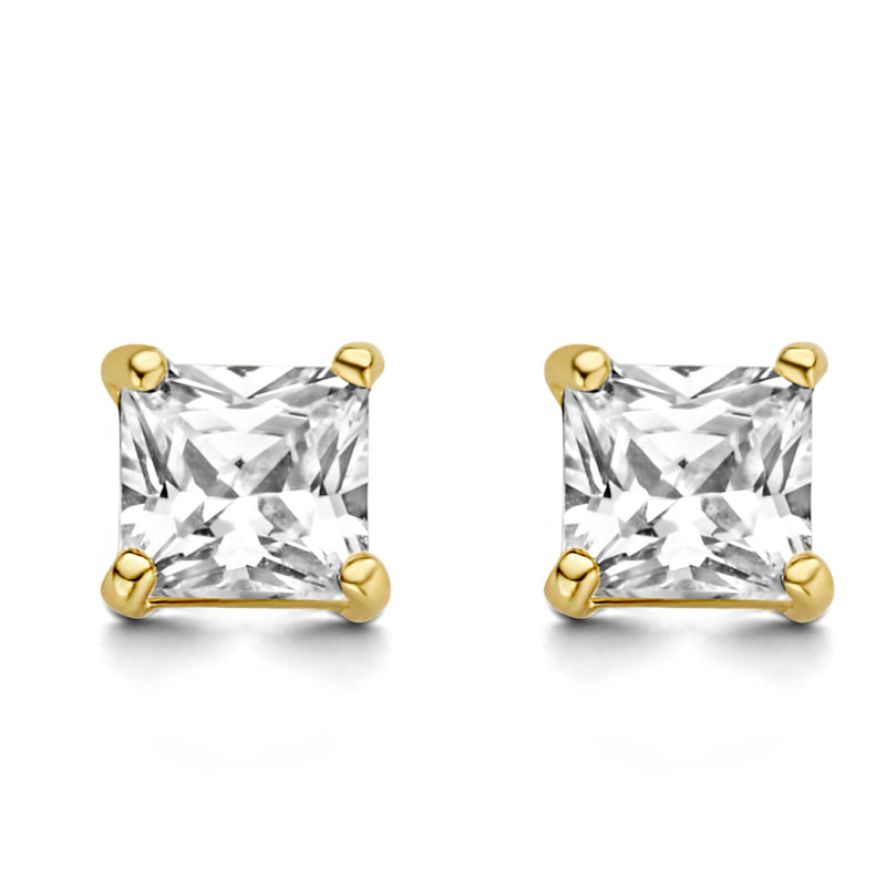 Ohrstecker Zirkonia 5x5mm Gold 585/000