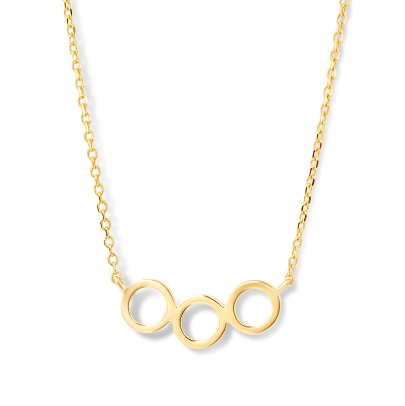 Collier 3 Kreise Gold 585/000