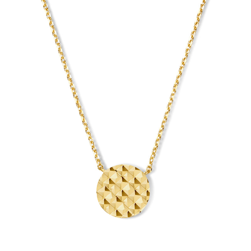 Collier mit Anhänger Dot Ø 8mm DC Gold 585/000