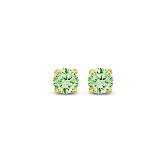 Ohrstecker Zirkonia peridot 3mm Gold 585/000