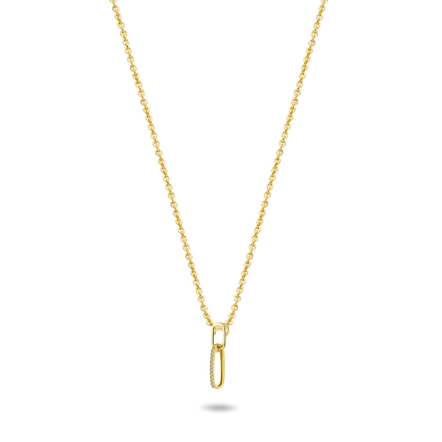Collier mit Anhänger 11 Zirkonia Gold 585/000