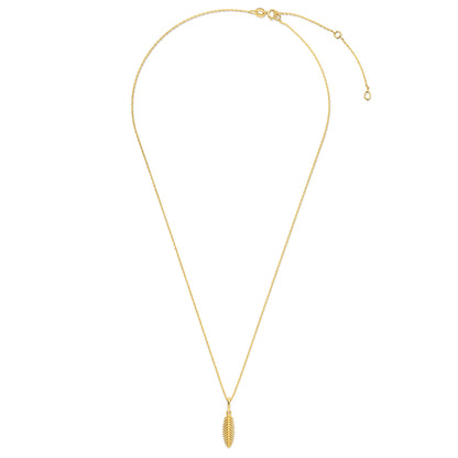 Collier mit Anhänger Feder Gold 585/000