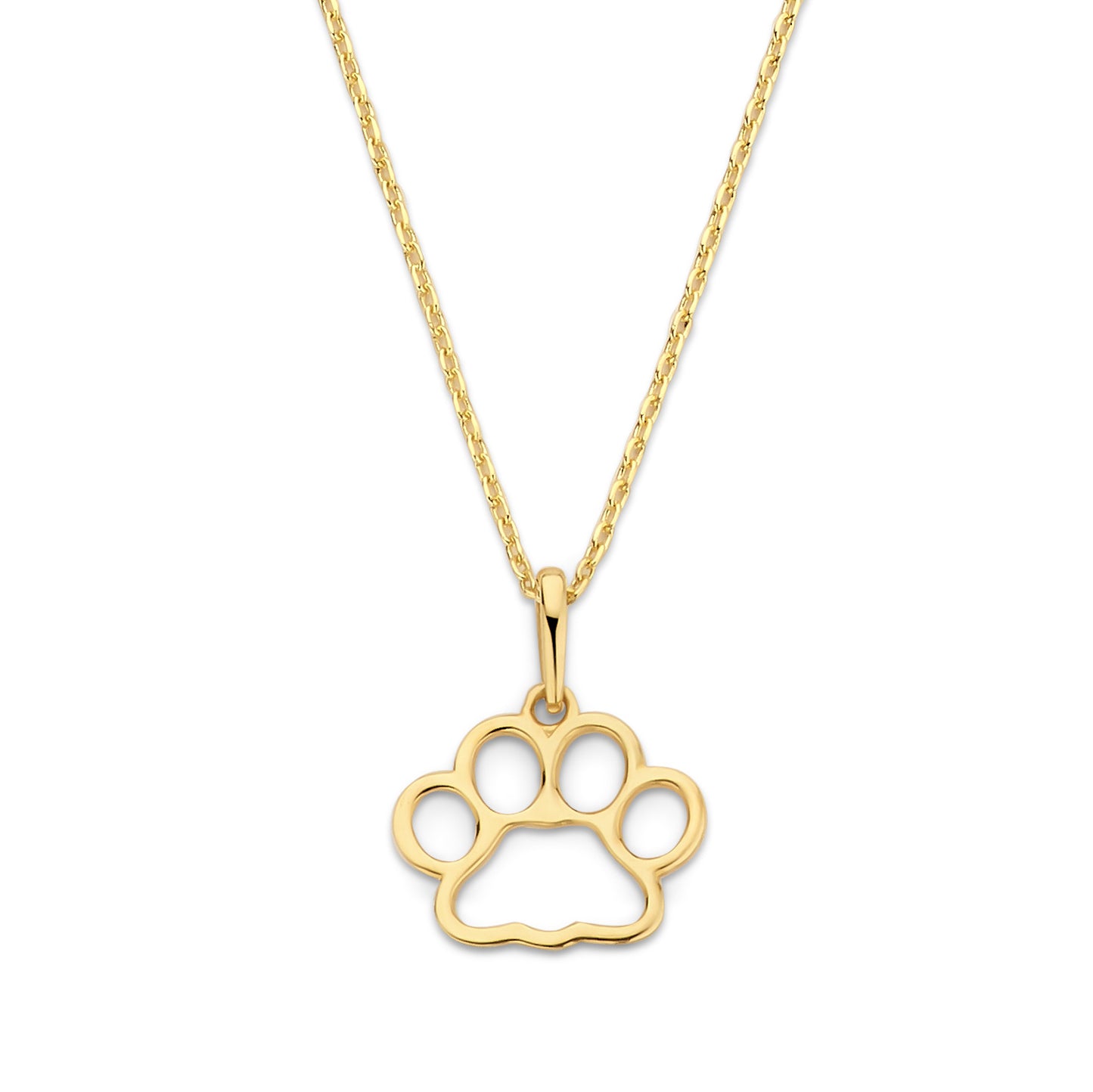 Collier mit Anhänger Hundepfote Gold 585/000