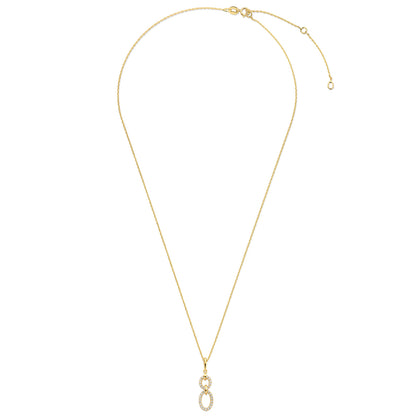 Collier mit Anhänger 31 Zirkonia Gold 585/000