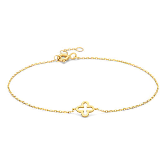 Armband mit Anhänger Klee Gold 585/000