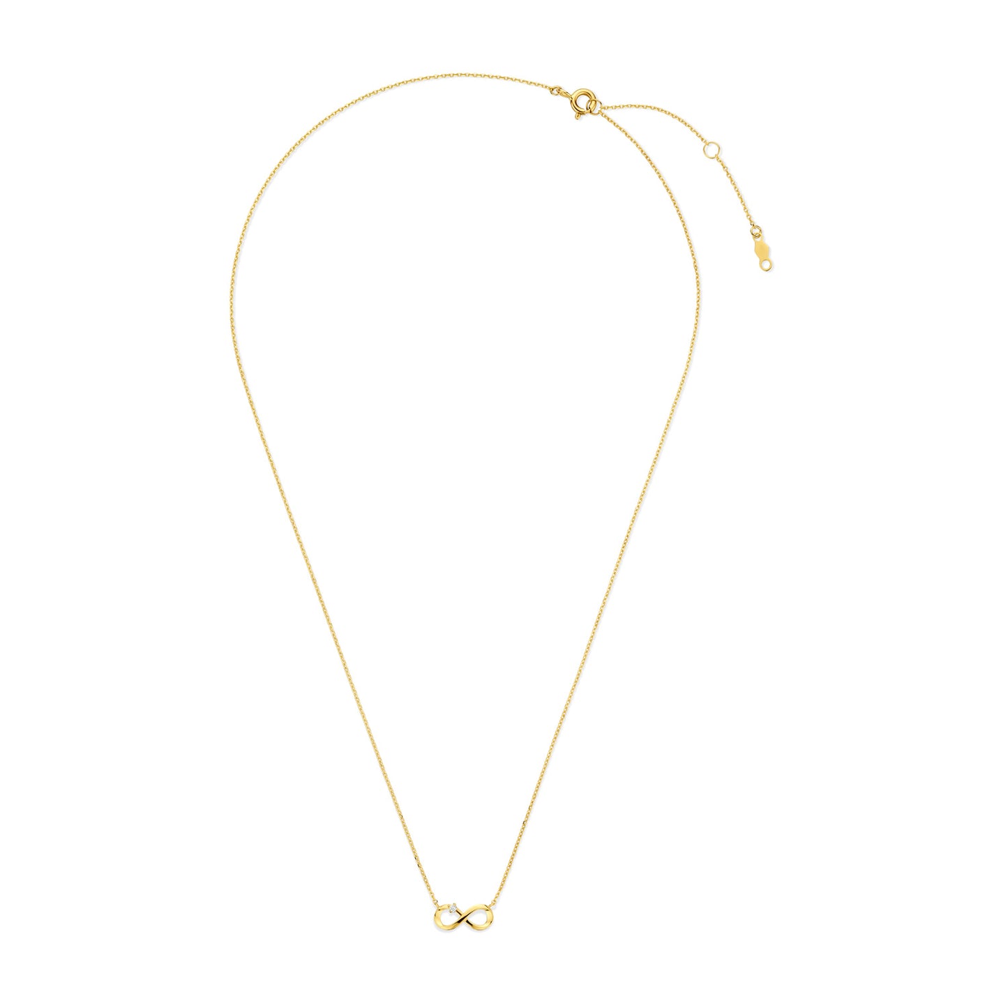 Collier mit Anhänger Endless/Zirkonia Gold 585/000