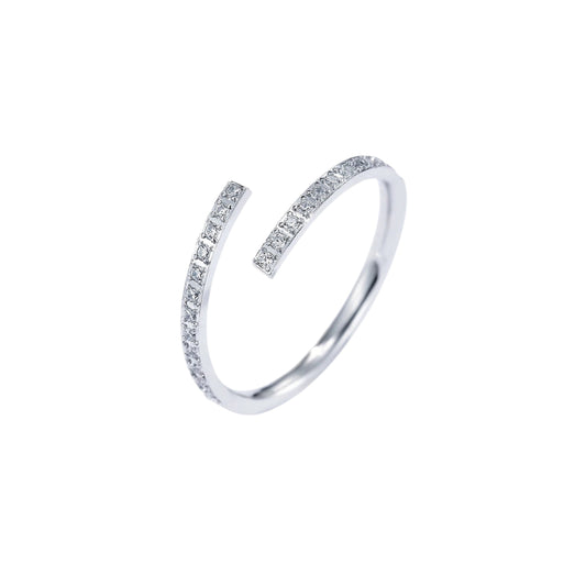 Verschlungener Strassring aus Edelstahl