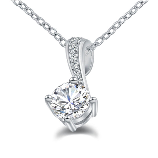 Lovebird Collier mit Zirkonia 101 Facetten Silber 925/000