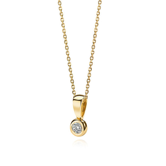 Lovebird Collier mit Brillant 0.05 ct. Gold 585/000