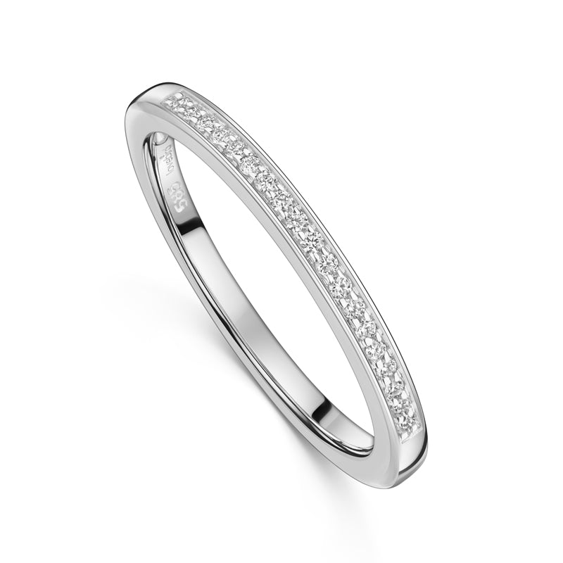 Lovebird Damenring mit Brillant 0.09 ct. Weißgold 585/000