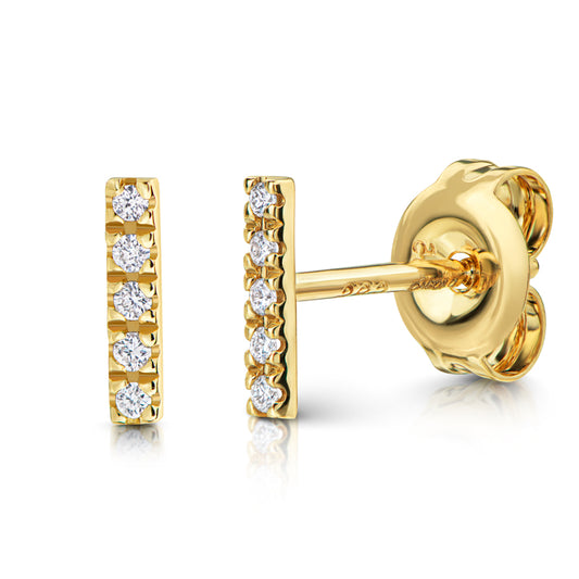Lovebird Ohrstecker mit Brillant 0.035 ct. Gelbgold 585/000