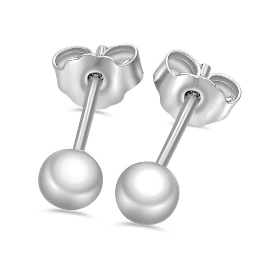Lovebird Ohrstecker Kugel 4mm Silber 925/000