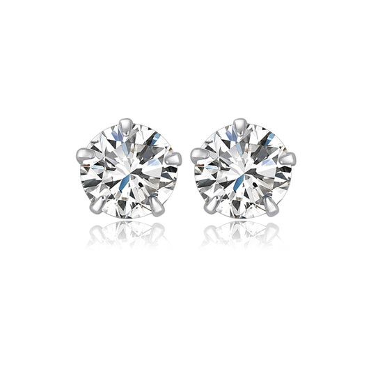 Lovebird Ohrstecker mit Zirkonia 4mm Silber 925/000
